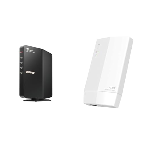 バッファロー ルーターWi-Fi 7 WSR3600BE4P/NBK 2台セット BUFFALO（バッファロー） 無線LANルーター WSR3600BE4P/DBK [Wi-Fi7